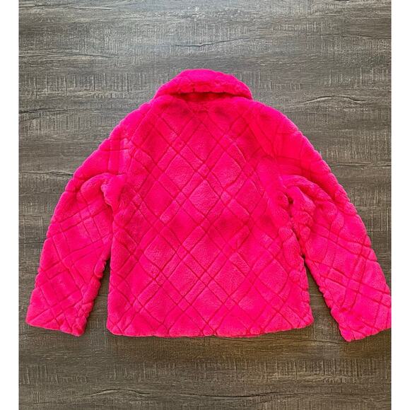 Issac Mizrahi Live x Selma Blair Faux Fur Magnetic Zip Jacket, Pink, Size XS NWT - Picture 2 of 9